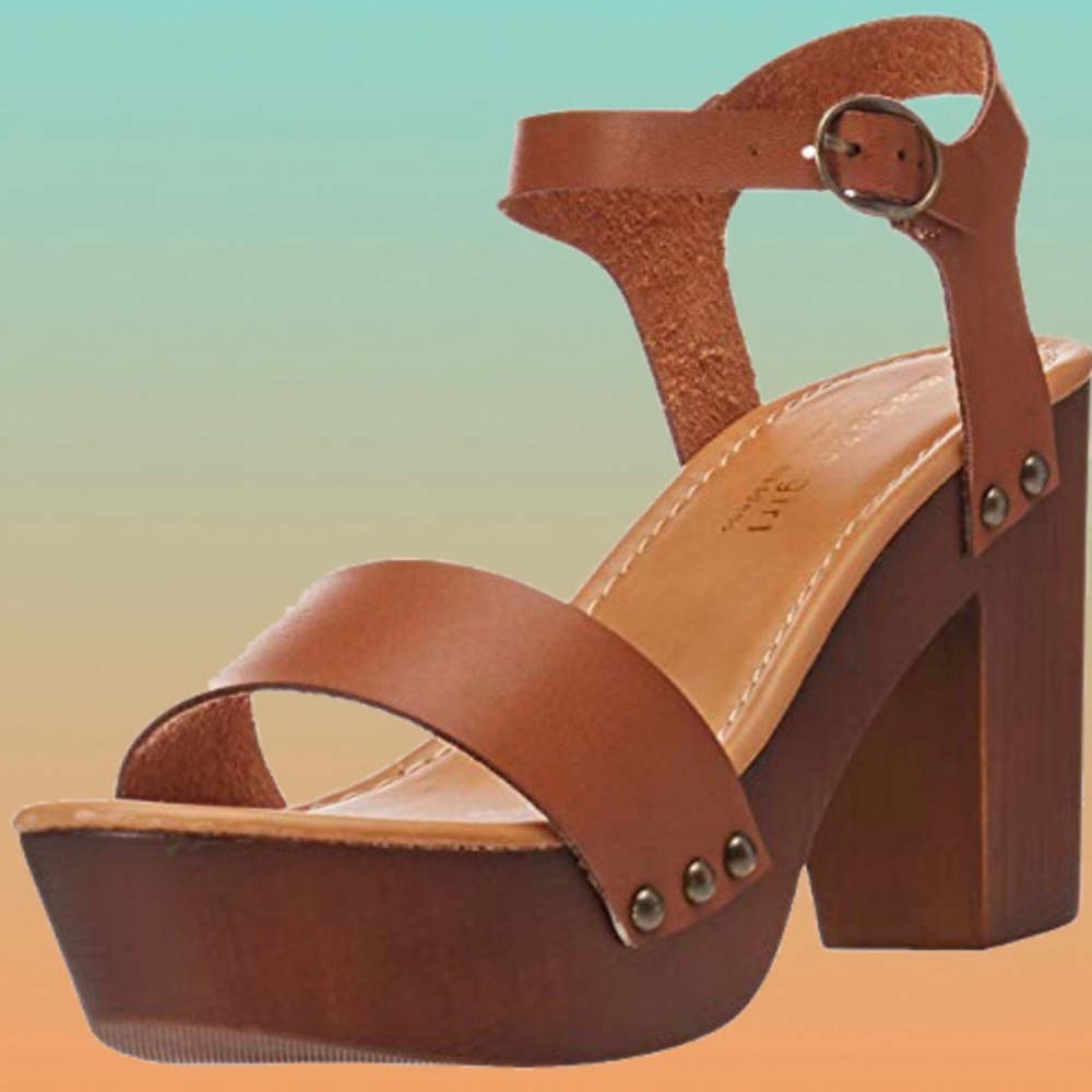 Steve Madden Brown Platform Sandals